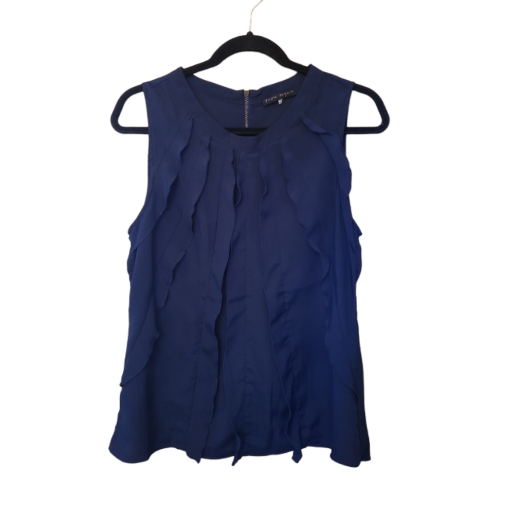 2/$35! Pure‎ Sugar Sleeveless Front Ruffle Blouse